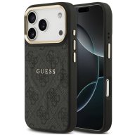   Guess 4G Charm Apple iPhone 17 Pro MagSafe hátlap tok, fekete