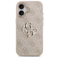   Guess PU Leather 4G Metal Logo Gold Frame Apple iPhone Air (2025) MagSafe hátlap tok, rózsaszín