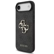   Guess PU 4G Metal Logo Strap Apple iPhone Air (2025) hátlap tok karpánttal, fekete