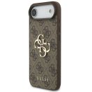 Guess PU 4G Metal Logo Strap Apple iPhone Air (2025) hátlap tok karpánttal, barna
