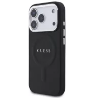   Guess PU Saffiano Apple iPhone 17 Pro MagSafe hátlap tok, fekete