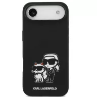   Karl Lagerfeld Liquid Silicone K&CH Sketch Apple iPhone Air (2025) MagSafe kompatibilis hátlap tok, fekete