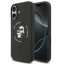Karl Lagerfeld Liquid Silicone Karl and Choupette MagSafe iPhone 17 hátlap tok, fekete