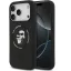 Karl Lagerfeld Liquid Silicone Karl and Choupette MagSafe iPhone 17 Pro Max hátlap tok, fekete