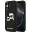 Karl Lagerfeld Silicone Double Heads Print Apple iPhone 17 MagSafe kompatibilis hátlap tok, fekete