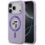 Karl Lagerfeld Liquid Silicone Karl and Choupette MagSafe iPhone 17 Pro hátlap tok, lila