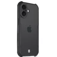   Tactical Quantum Stealth Apple iPhone 17 hátlap tok, átlátszó/fekete