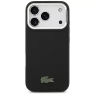   Lacoste Iconic Petit Pique Camera Stand Apple iPhone 17 Pro MagSafe tok kitámasztóval, fekete