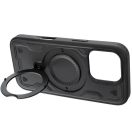 Frost Armor Apple iPhone 17 Pro starabíró tok kitámasztóható gyűrűvel, fekete