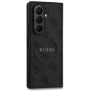 Guess PU Leather 4G Colored Ring Samsung Galaxy Z Fold 7 mágneses kemény hátlap tok, fekete