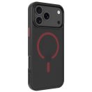 Tactical MagForce Hyperstealth 2.0 Apple iPhone 17 Pro Max MagSafe hátlap tok, fekete/piros