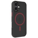 Tactical MagForce Hyperstealth 2.0 Apple iPhone 17 MagSafe hátlap tok, fekete/piros