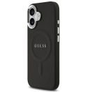 Guess PU Saffiano Apple iPhone 17 MagSafe hátlap tok, fekete