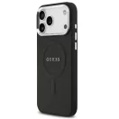Guess PU Saffiano Apple iPhone 17 Pro Max MagSafe hátlap tok, fekete