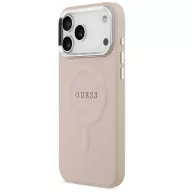   Guess PU Saffiano Apple iPhone 17 Pro MagSafe hátlap tok, rózsaszín