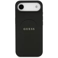  Guess Grained Ring Apple iPhone Air (2025) MagSafe hátlap tok, fekete