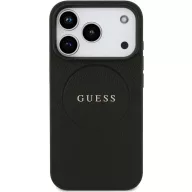   Guess Grained Ring Apple iPhone 17 Pro MagSafe hátlap tok, fekete