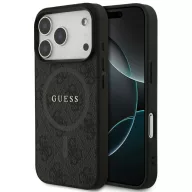   Guess 4G Ring Classic Logo Apple iPhone 17 Pro MagSafe hátlap tok, fekete