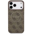 Guess 4G Ring Classic Logo Apple iPhone 17 Pro Max MagSafe hátlap tok, barna