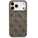 Guess 4G Ring Classic Logo Apple iPhone 17 Pro MagSafe hátlap tok, barna