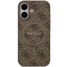 Guess 4G Ring Classic Logo Apple iPhone 17 MagSafe hátlap tok, barna