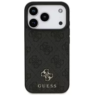   Guess 4G Small Classic Logo Apple iPhone 17 Pro MagSafe hátlap tok, fekete