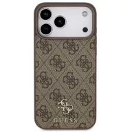   Guess 4G Small Classic Logo Apple iPhone 17 Pro MagSafe hátlap tok, barna