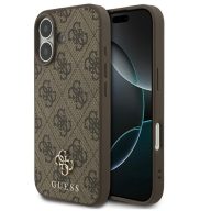   Guess 4G Small Classic Logo Apple iPhone 17 MagSafe hátlap tok, barna