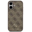 Guess 4G Small Classic Logo Apple iPhone 17 MagSafe hátlap tok, barna