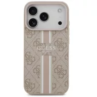   Guess 4G Printed Stripes Apple iPhone 17 Pro MagSafe hátlap tok, rózsaszín