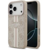   Guess 4G Printed Stripes Apple iPhone 17 Pro Max MagSafe hátlap tok, rózsaszín