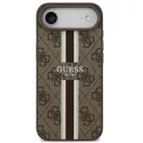 Guess 4G Printed Stripes Apple iPhone Air (2025) MagSafe hátlap tok, barna