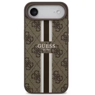   Guess 4G Printed Stripes Apple iPhone Air (2025) MagSafe hátlap tok, barna