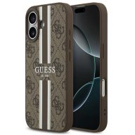   Guess 4G Printed Stripes Apple iPhone 17 MagSafe hátlap tok, barna