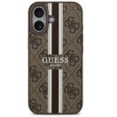 Guess 4G Printed Stripes Apple iPhone 17 MagSafe hátlap tok, barna