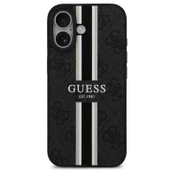   Guess 4G Printed Stripes Apple iPhone 17 MagSafe hátlap tok, fekete
