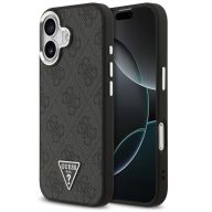   Guess 4G Triangle Logo Apple iPhone 17 MagSafe hátlap tok, fekete-ezüst