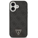 Guess 4G Triangle Logo Apple iPhone 17 MagSafe hátlap tok, fekete-ezüst