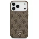 Guess 4G Triangle Logo Apple iPhone 17 Pro MagSafe hátlap tok, barna