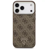   Guess 4G Triangle Logo Apple iPhone 17 Pro MagSafe hátlap tok, barna