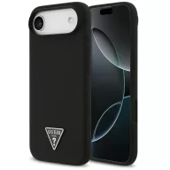   Guess Silicone Triangle Logo Apple iPhone Air (2025) MagSafe hátlap tok, fekete