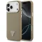 Guess Grained Triangle Logo Apple iPhone 17 Pro MagSafe hátlap tok, barna