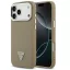 Guess Grained Triangle Logo Apple iPhone 17 Pro MagSafe hátlap tok, barna