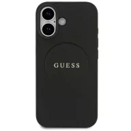   Guess Grained Ring Apple iPhone 17 MagSafe hátlap tok, fekete