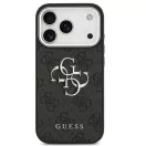 Guess 4G Big 4G Classic Logo Apple iPhone 17 Pro hátlap tok, fekete-ezüst