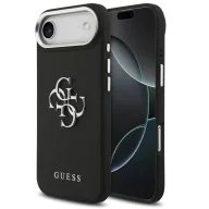   Guess Grained Big 4G Classic Logo Apple iPhone Air (2025) hátlap tok, fekete-ezüst