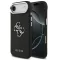Guess Grained Big 4G Classic Logo Apple iPhone Air (2025) hátlap tok, fekete-ezüst