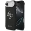 Guess Grained Big 4G Classic Logo Apple iPhone Air (2025) hátlap tok, fekete-ezüst