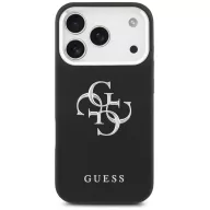   Guess Big 4G Classic Logo Apple iPhone 17 Pro Max hátlap tok, fekete-ezüst