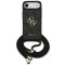Guess 4G Big Logo Cord Stap Apple iPhone Air (2025) hátlap tok vállpánttal, fekete